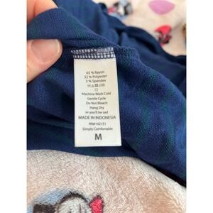 LuLaRoe Sarah Cardigan Blue Teal Striped Longline Duster Sweater Medium Pockets